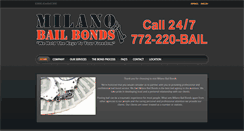 Desktop Screenshot of milanobailbonds.com